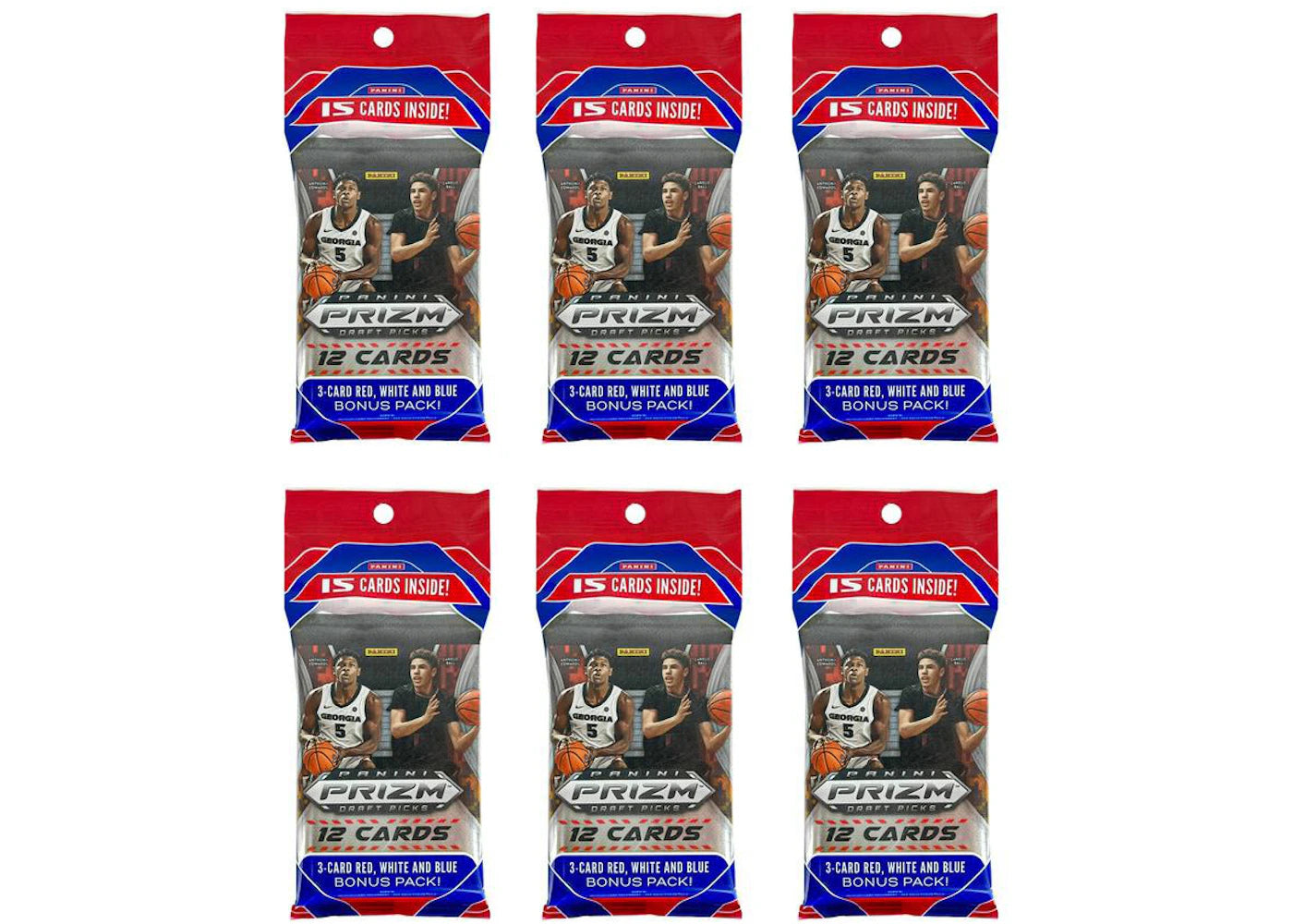 2020 Panini Prizm Draft Picks College Basketball Cello Pack 6x Lot