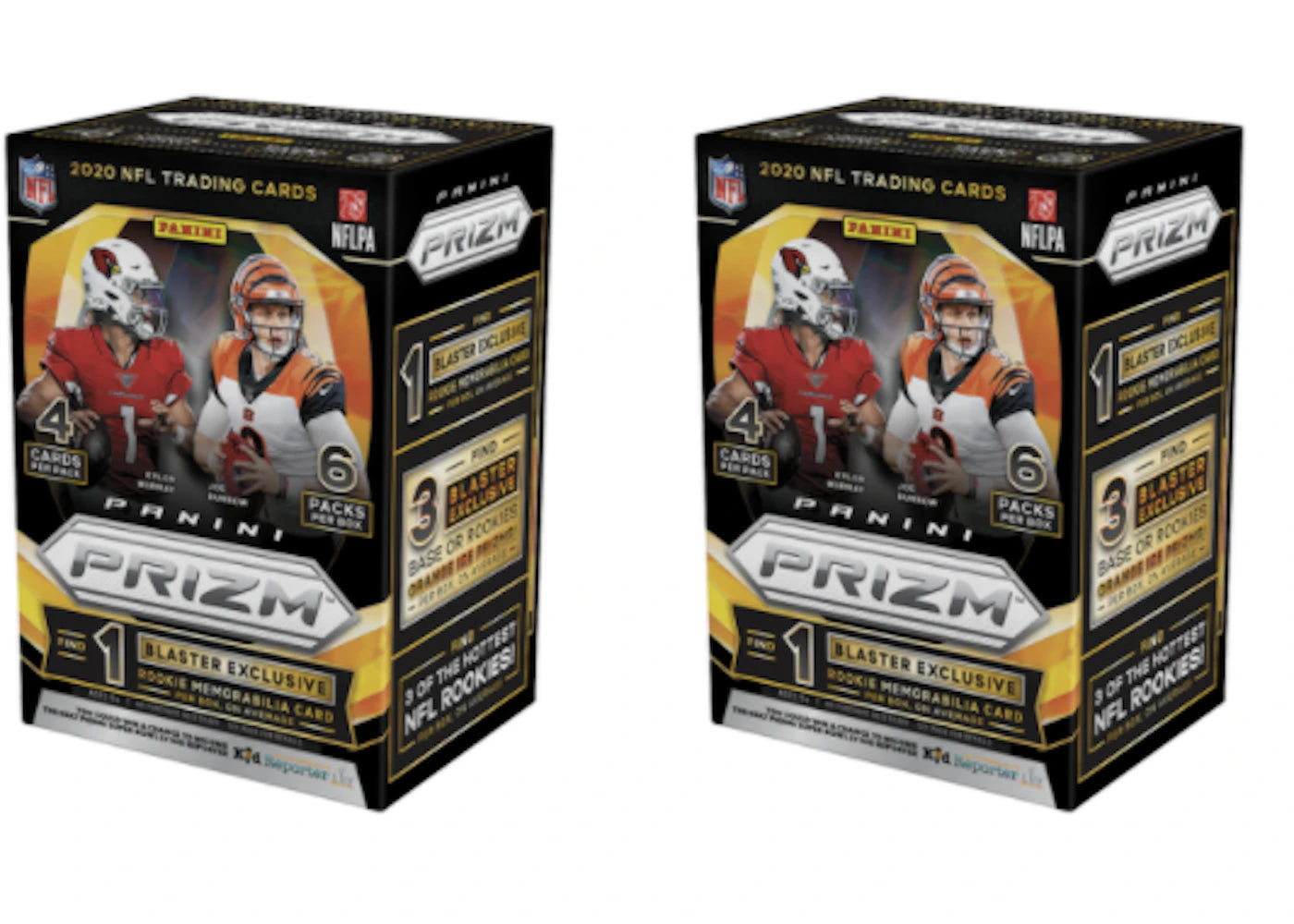 2020 Panini Prizm Football Fanatics Blaster Box Orange Ice
