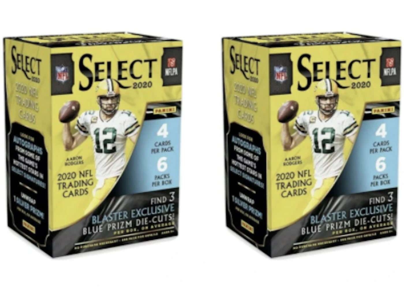 2020 Panini Select Football Blaster Box 2x Lot (Blue Prizm Die-Cuts)