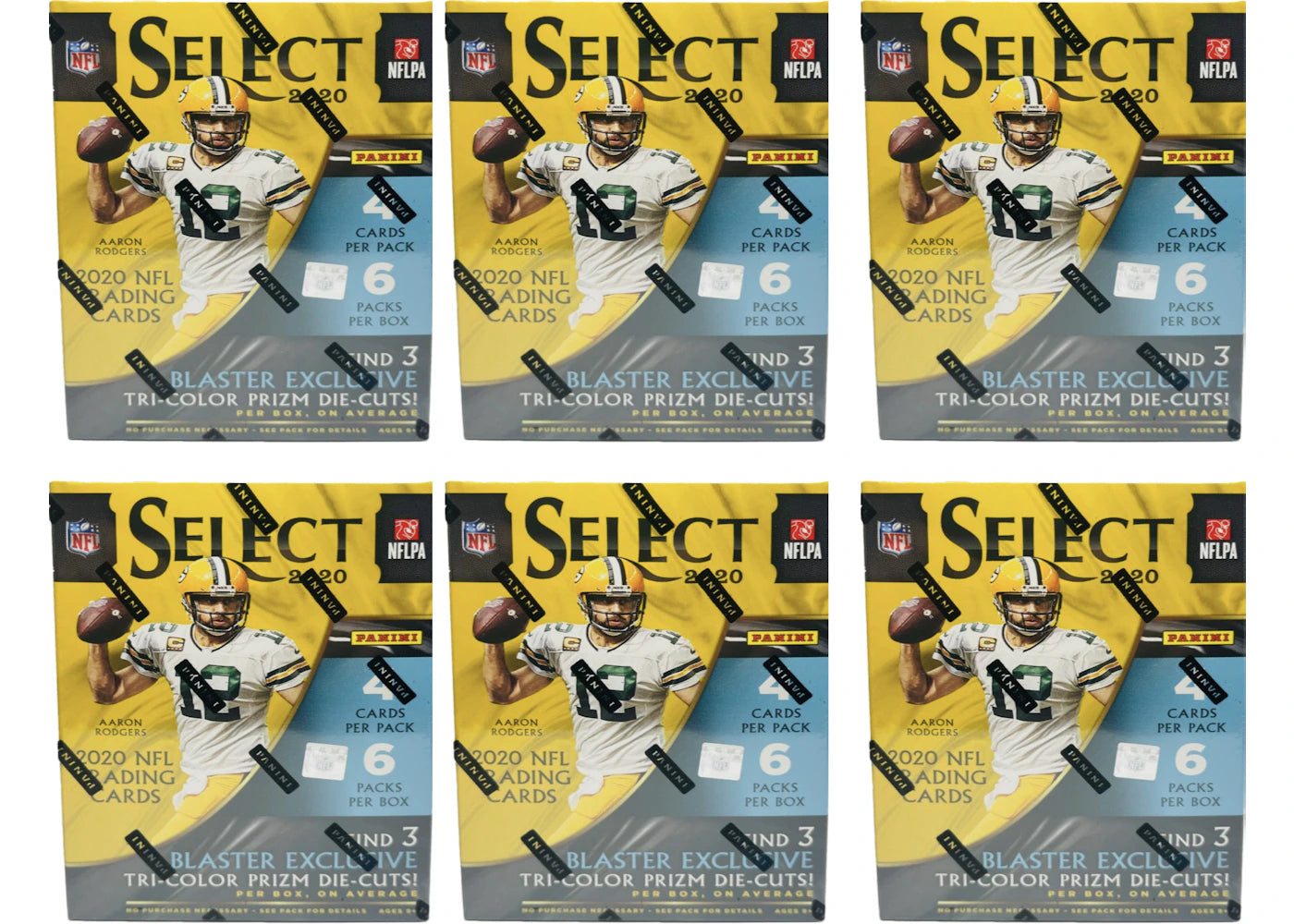 2020 Panini Select Football Blaster Box 6x Lot (Tri-Color Die-Cuts)