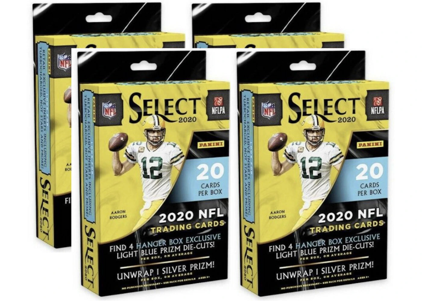 2020 Panini Select Football Hanger Box (Light Blue Die-Cuts) 4x Lot