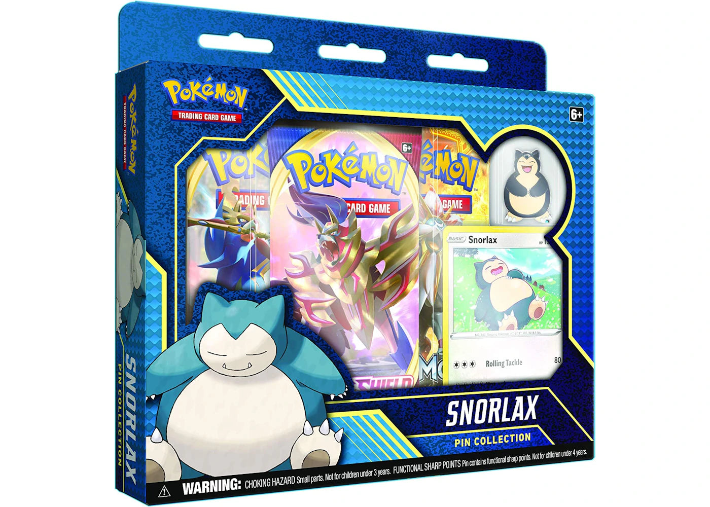 2020 Pokemon TCG Snorlax Pin Collection