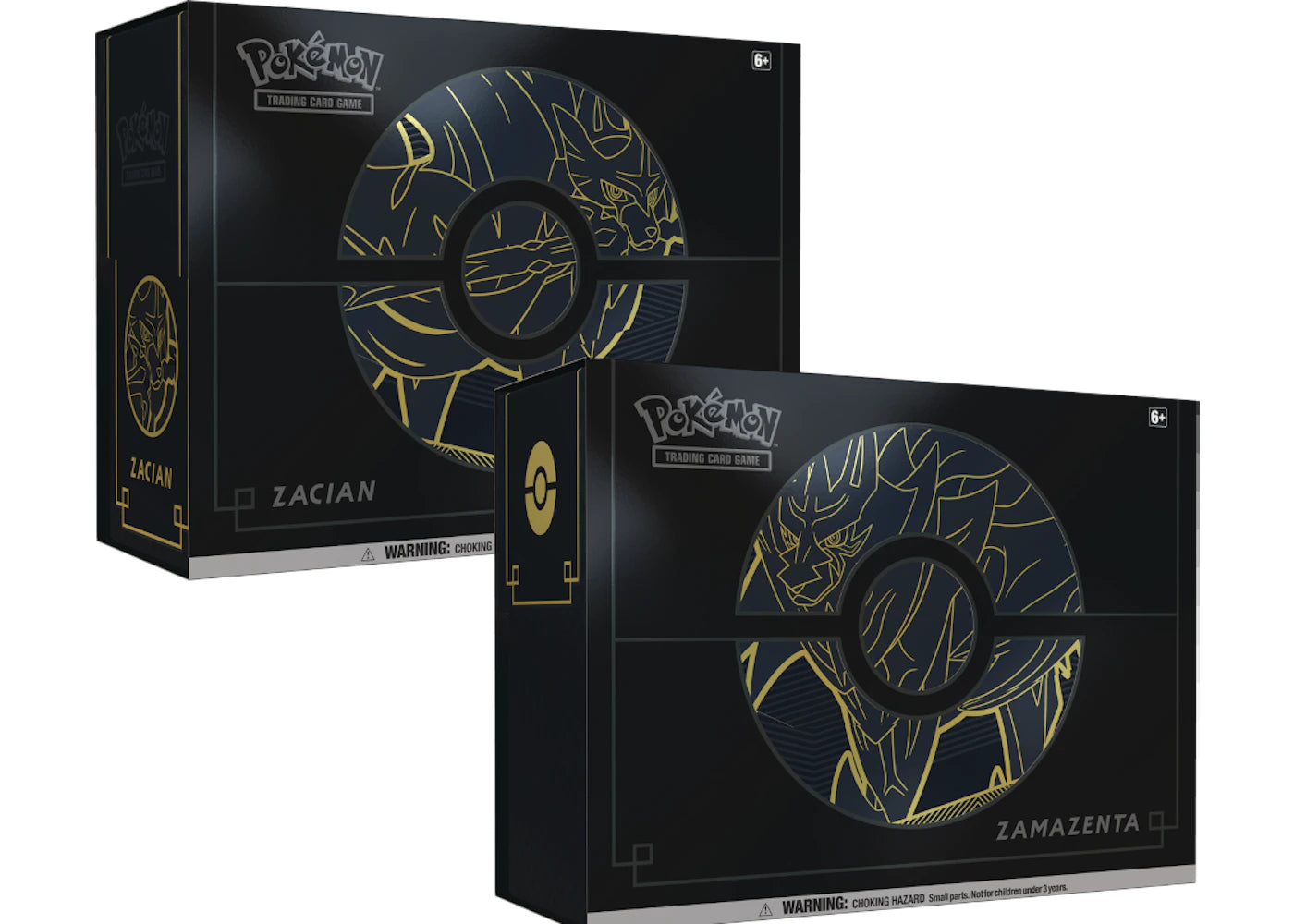 2020 Pokemon TCG Sword & Shield Elite Trainer Box Plus Zacian and Zamazenta 2x Bundle