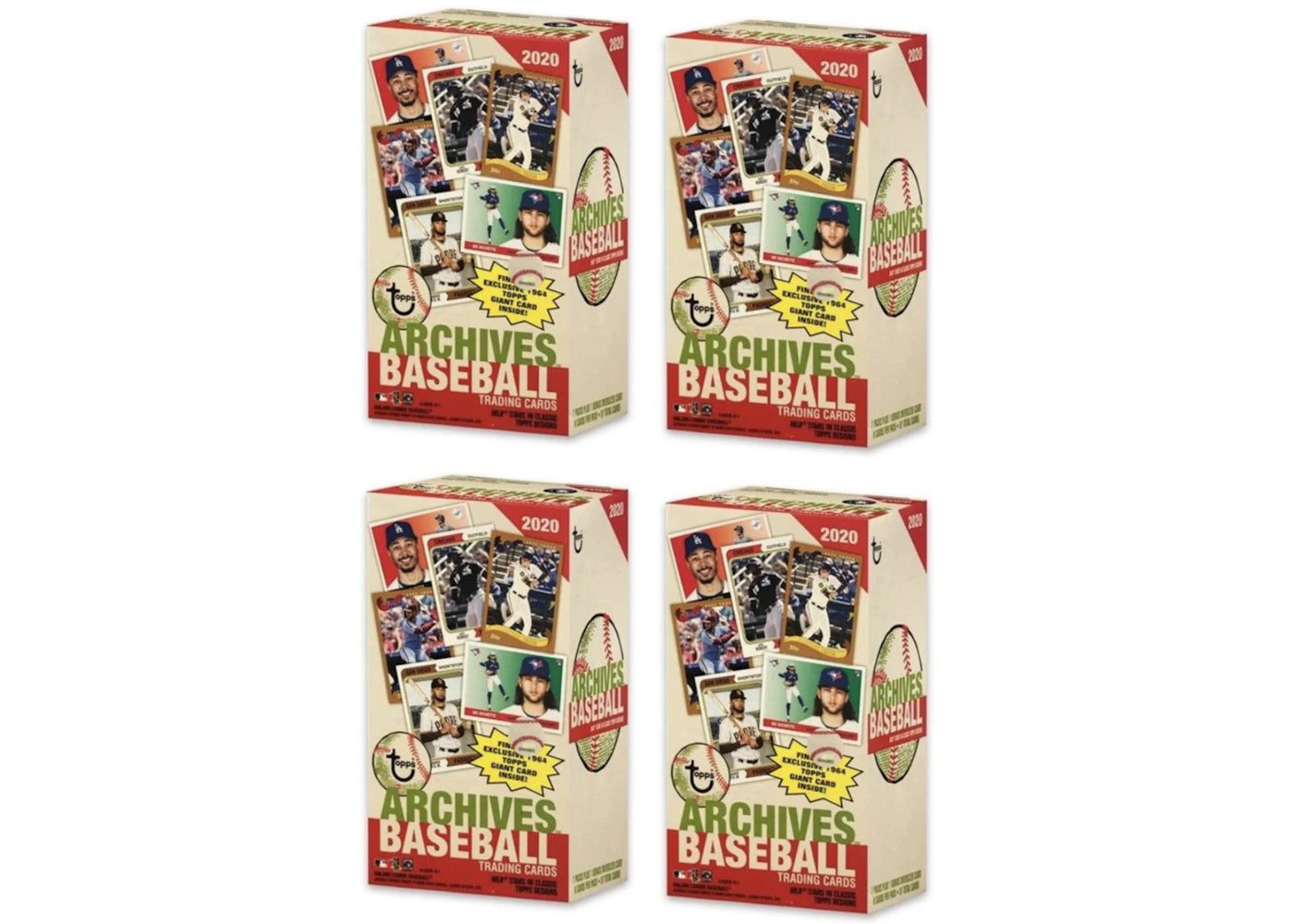 2020 Topps Archives Baseball Blaster Box 4x Lot