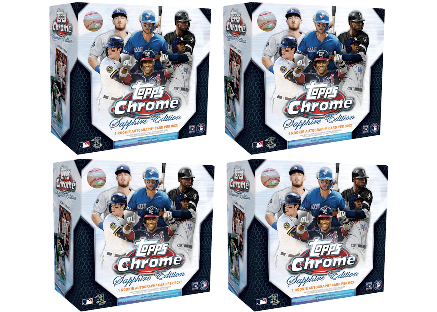 2020 Topps Chrome Sapphire Edition Baseball Box 4x Lot