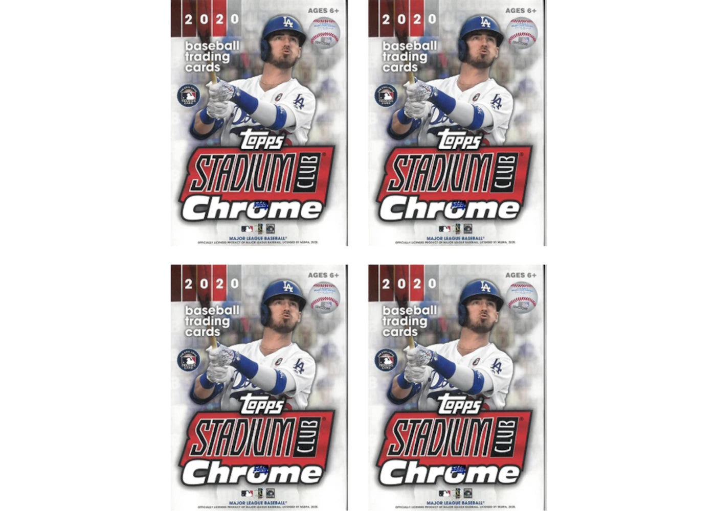 2020 Topps Chrome Stadium Club Baseball Blaster Box 4x Lot