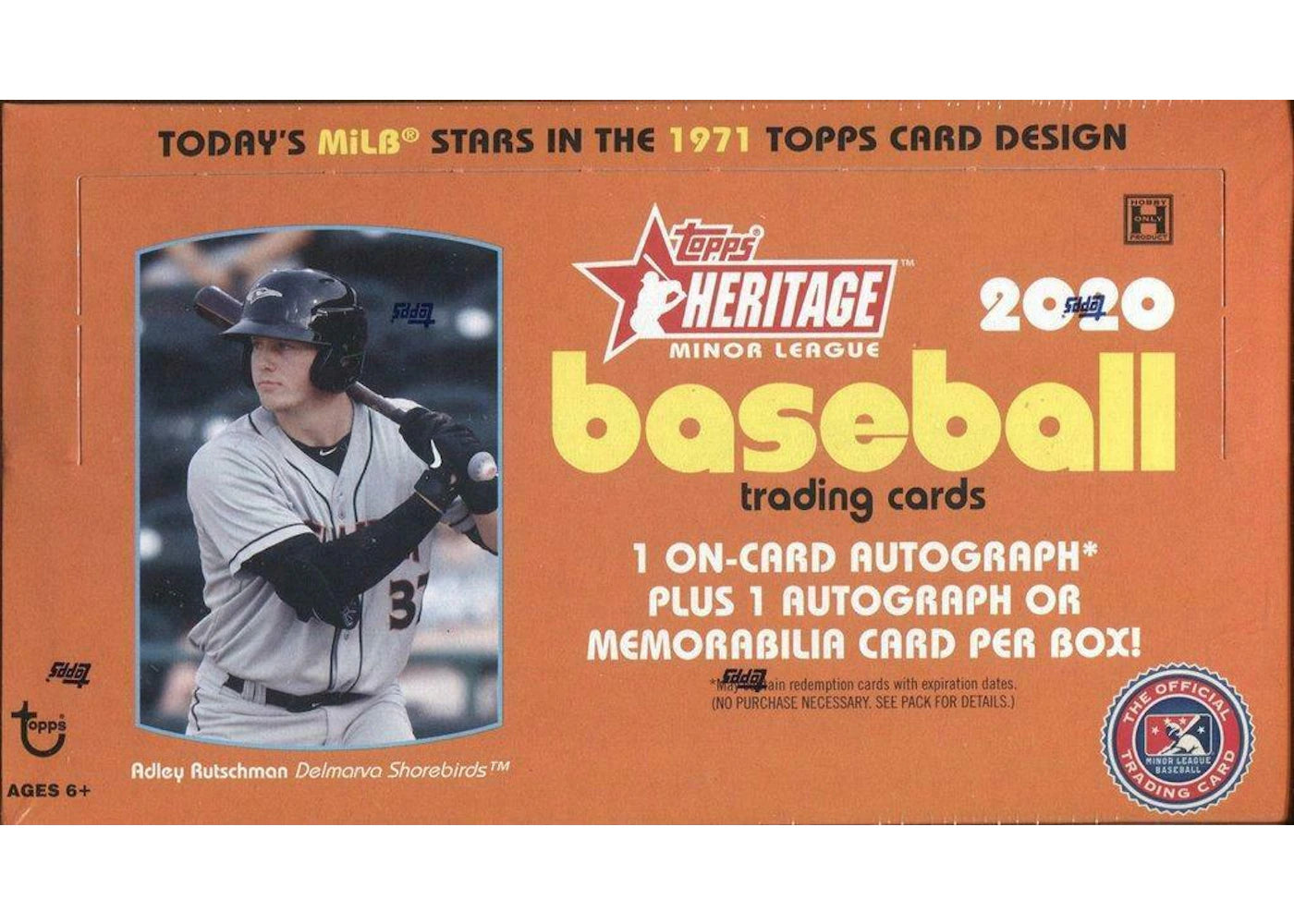 2020 Topps Heritage Minor League Baseball Hobby Box
