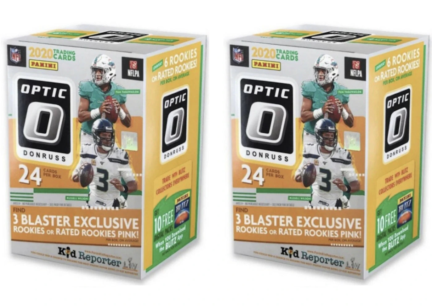 2020 Panini Donruss Optic Football Blaster Box (Pink Parallels) 2x Lot