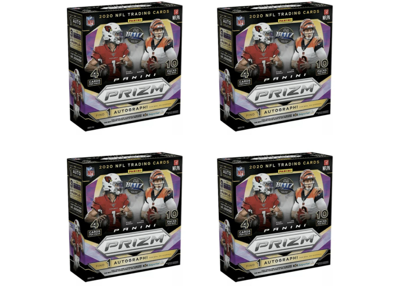 2020 Panini Prizm Football Fanatics Mega Box 4x Lot