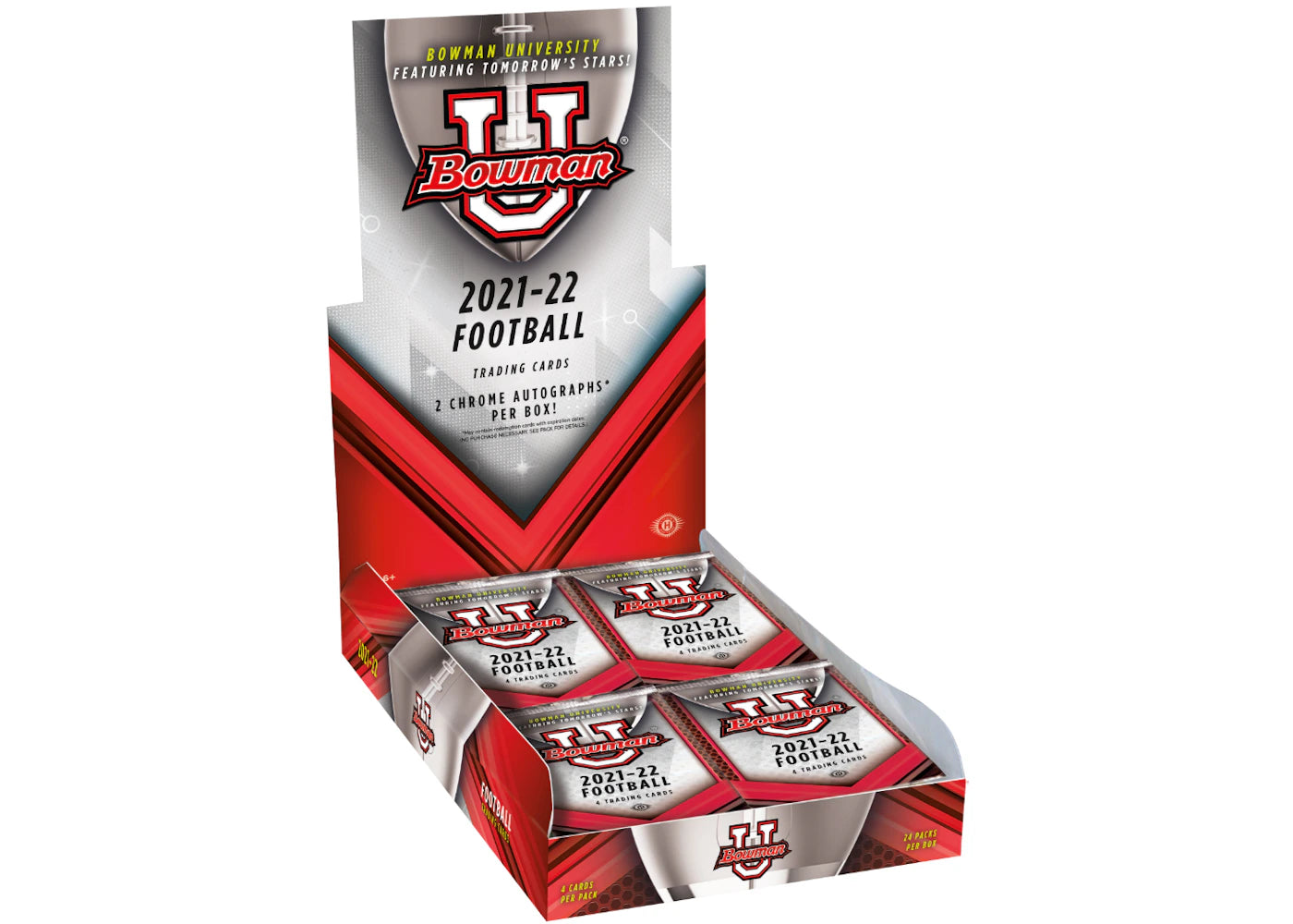 2021-22 Bowman Chrome University Football Hobby Box