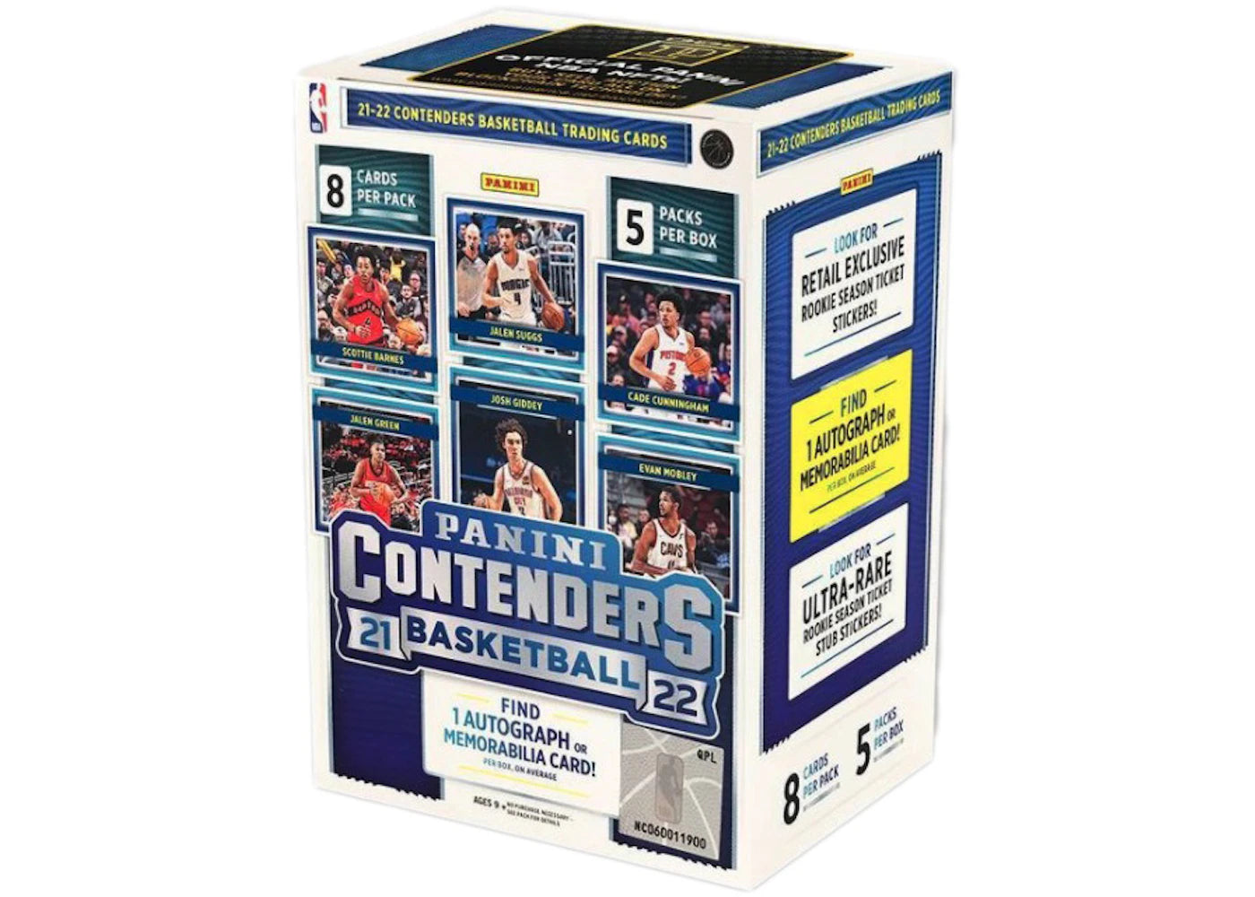 2021-22 Panini Contenders Basketball Blaster Box (40 Count)