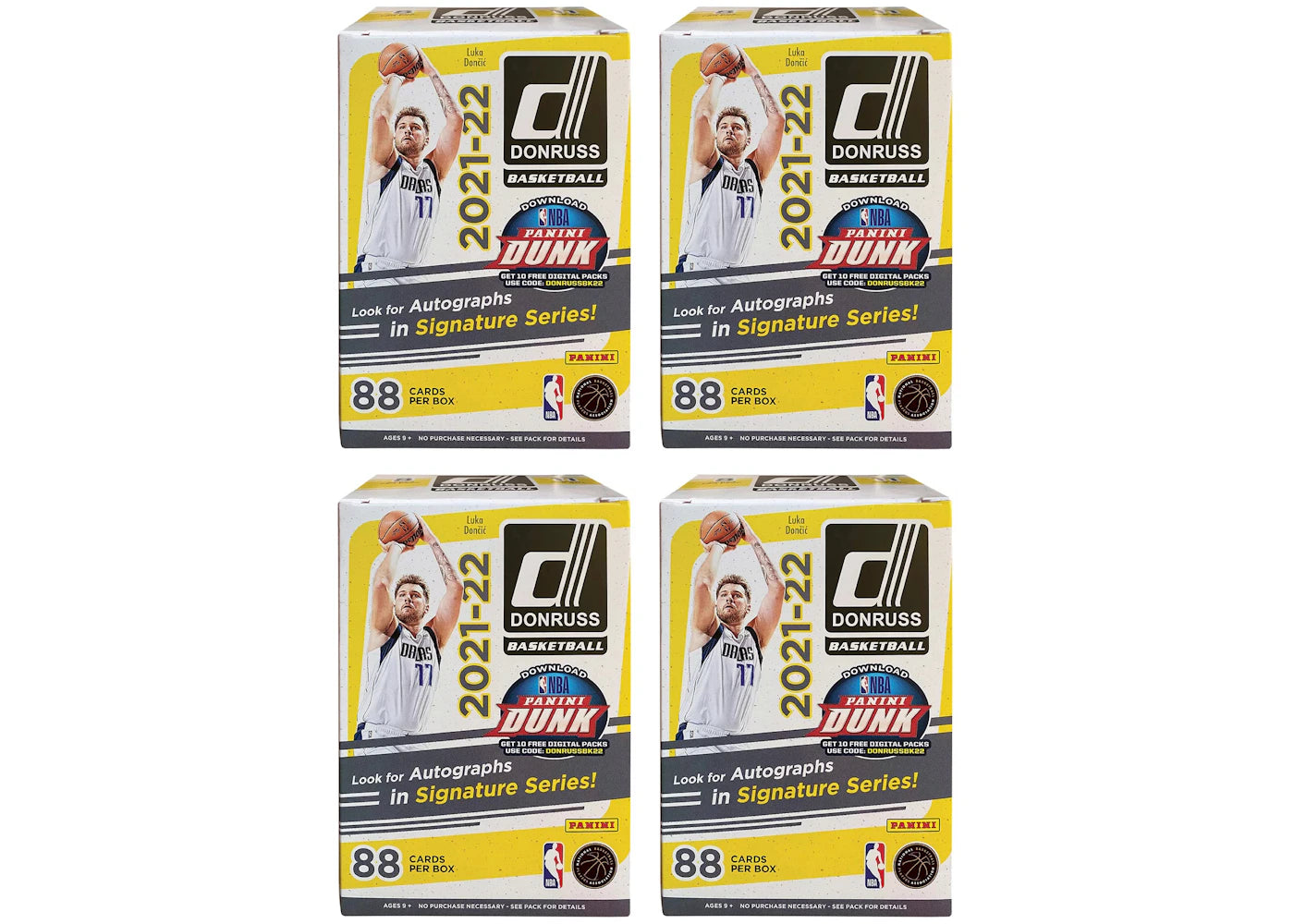 2021-22 Panini Donruss Basketball Blaster Box 4x Lot