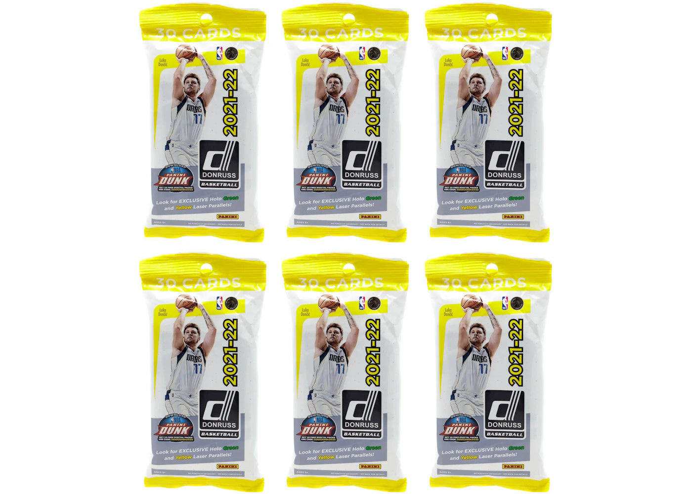 2021-22 Panini Donruss Basketball Fat Pack 6x lot