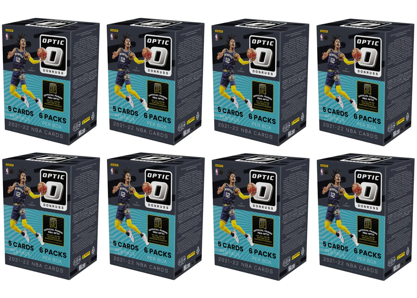2021-22 Panini Donruss Optic Basketball Blaster Box 8x Lot