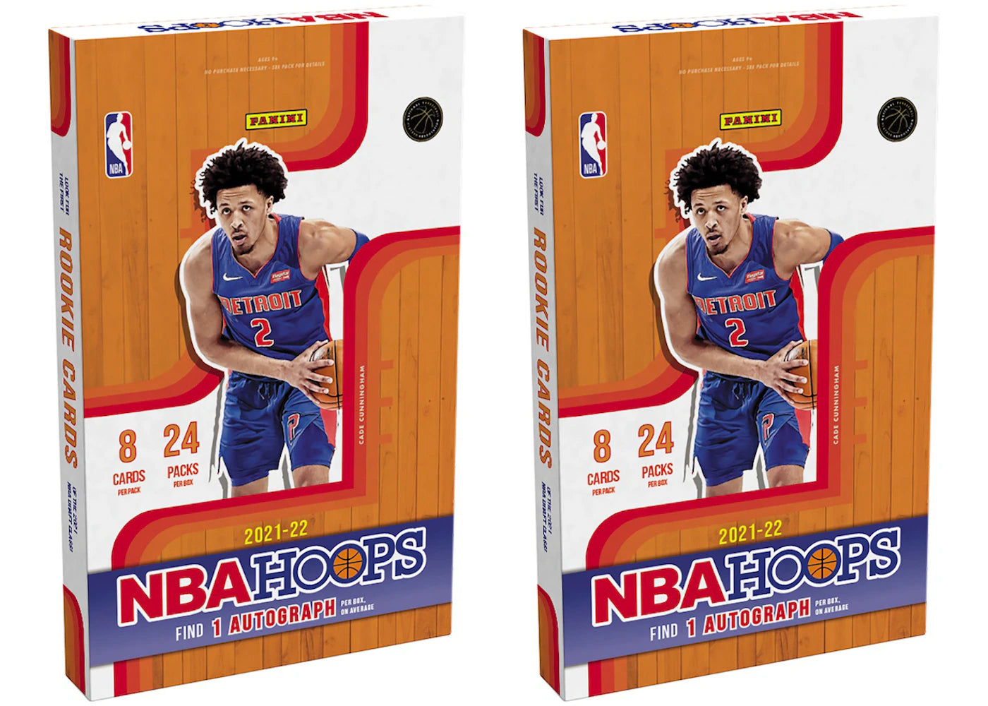 2021-22 Panini NBA Hoops Basketball Hobby Box 2x Lot