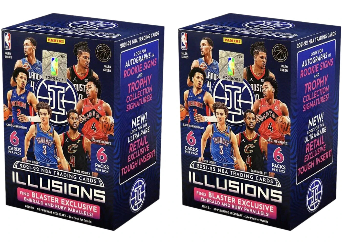 2021-22 Panini Illusions Basketball Blaster Box 2x Lot