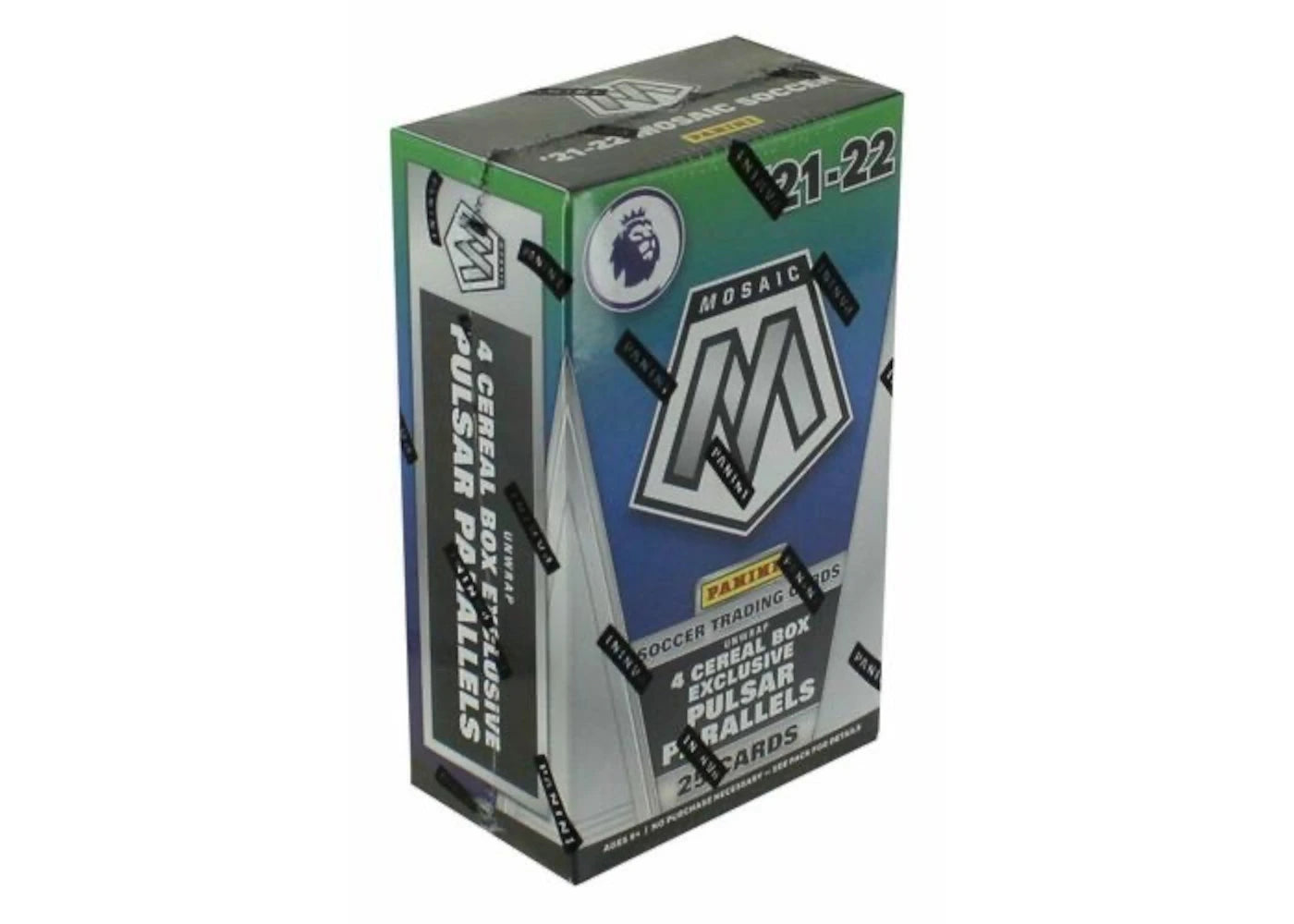 2021-22 Panini Mosaic English Premier League Soccer Cereal Box