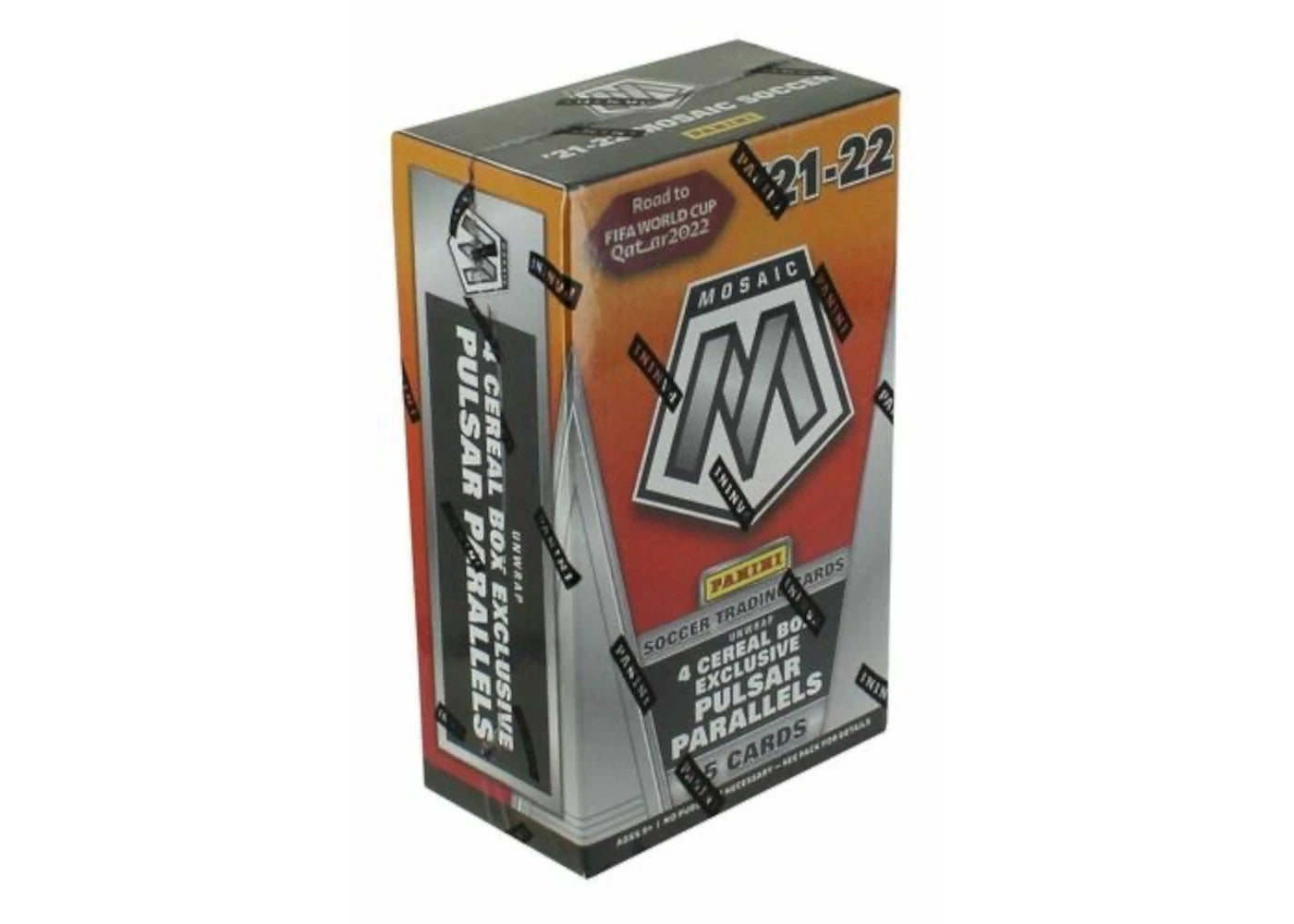 2021-22 Panini Mosaic Road to World Cup Soccer Cereal Box