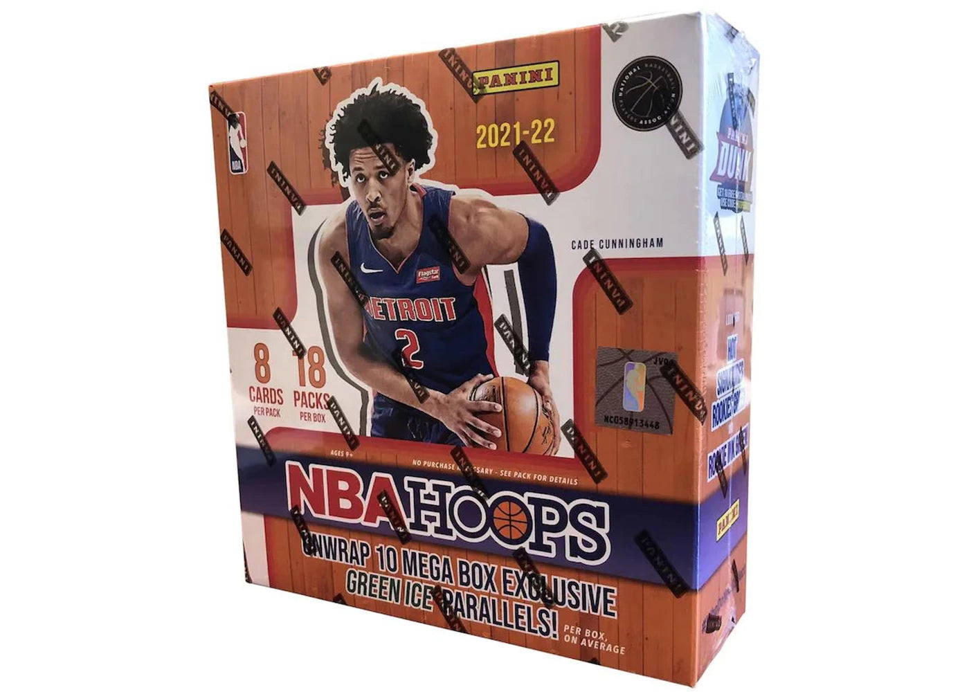 2021-22 Panini NBA Hoops Basketball Fanatics Exclusive Mega Box (Green Ice Parallels)