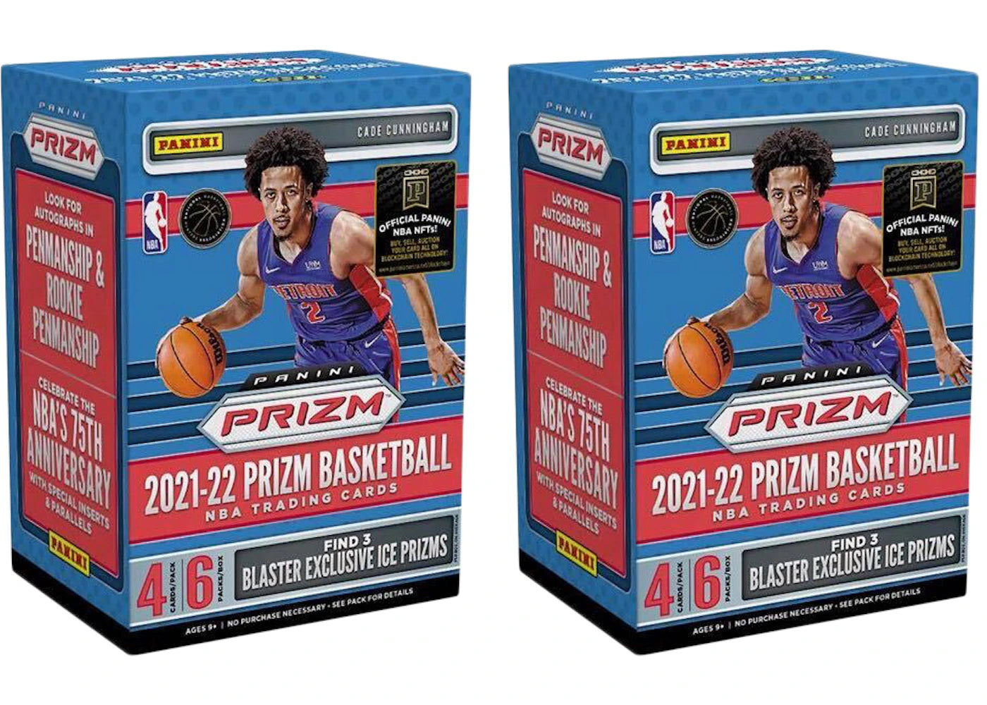 2021-22 Panini Prizm Basketball Blaster Box (Ice Prizms) 2x Lot