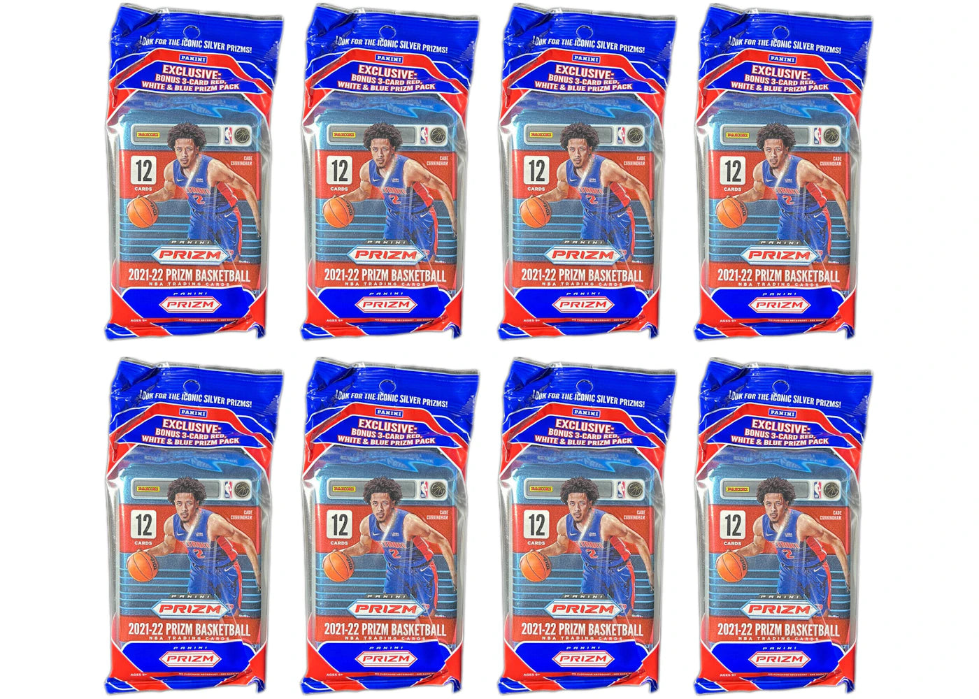 2021-22 Panini Prizm Basketball Cello Pack 8x Lot