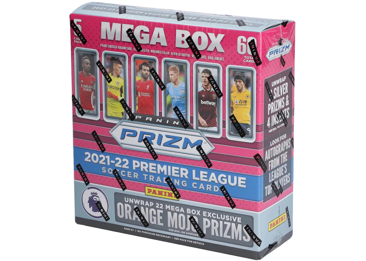 2021-22 Panini Prizm Premier League Soccer Fanatics Exclusive Mega Box (Orange Mojo Prizms)