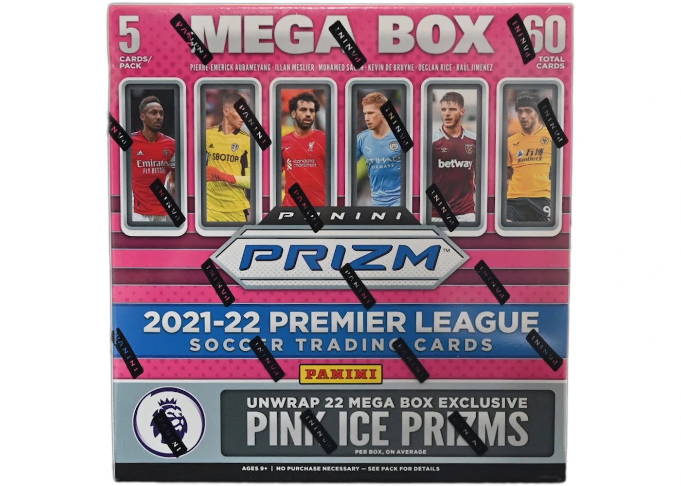 2021-22 Panini Prizm Premier League Soccer Mega Box (Pink Ice Prizms)