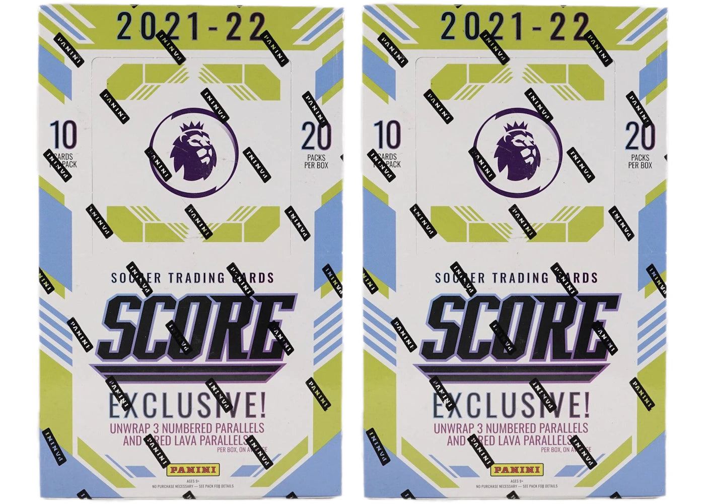 2021-22 Panini Score Premier League Soccer Retail Box (UK Exclusive) 2x Lot