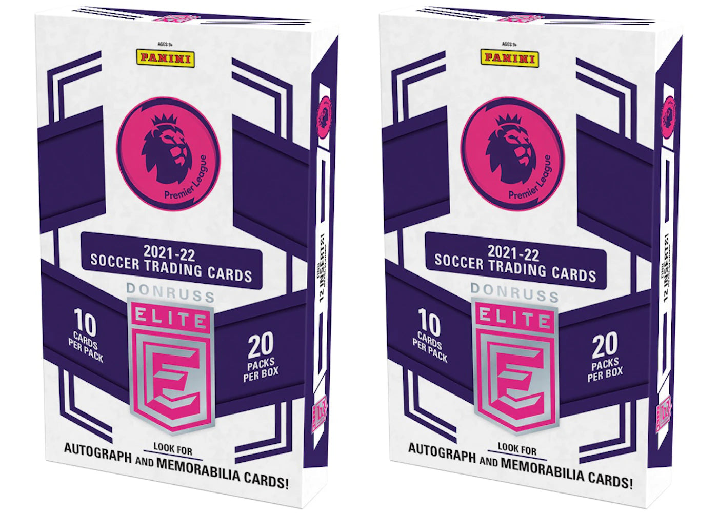 2021-22 Topps Donruss Elite Premier League Soccer Retail Box (UK Exclusive) 2x Lot