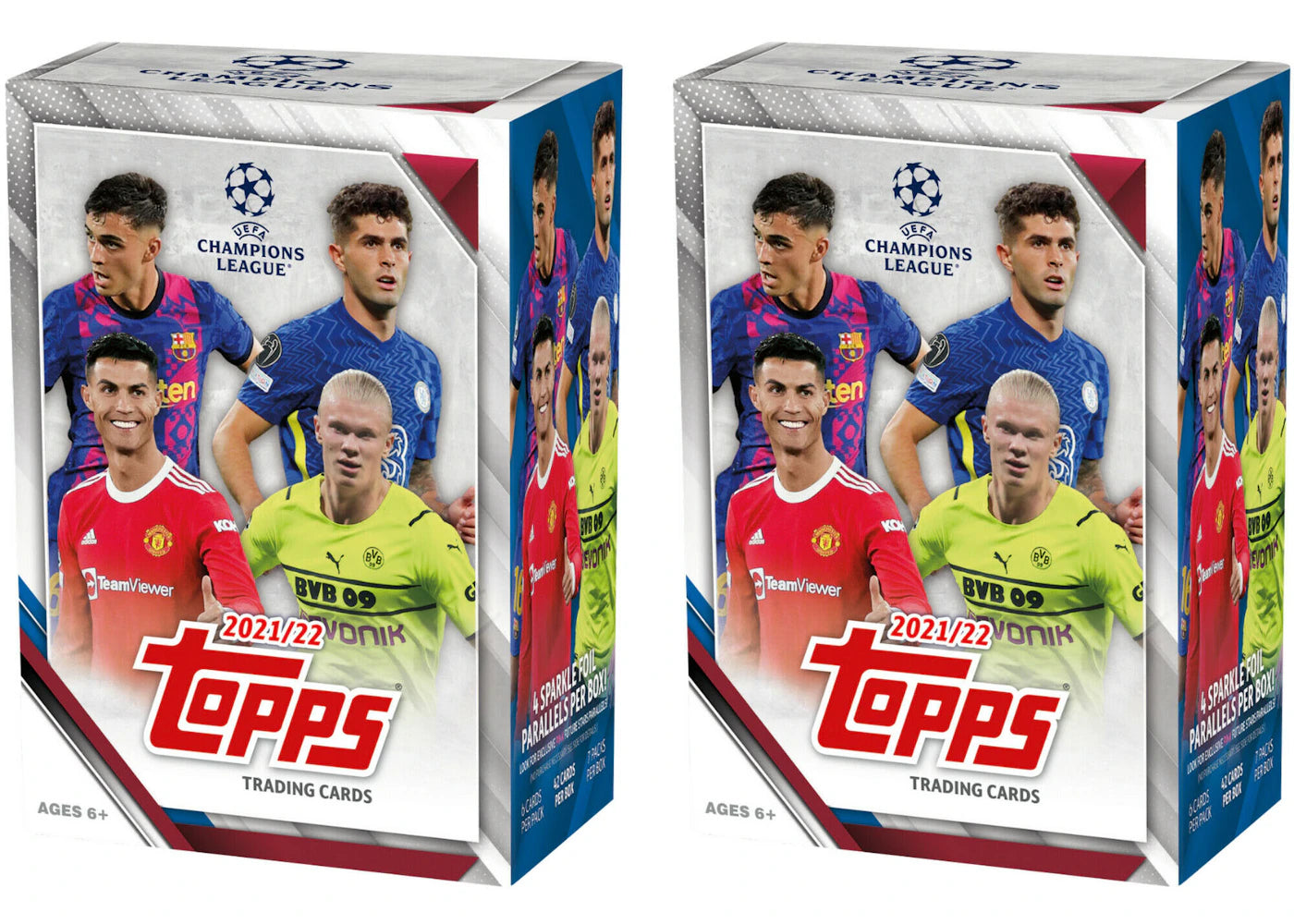 2021-22 Topps UEFA Champions League Collection Soccer Blaster Box 2x Lot