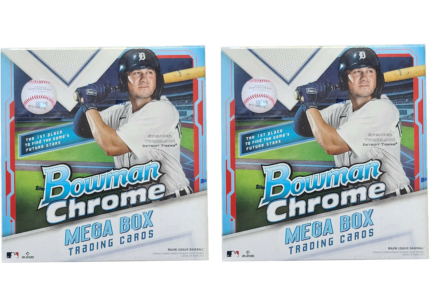 2021 Bowman Chrome Baseball Mega Box 2x Lot