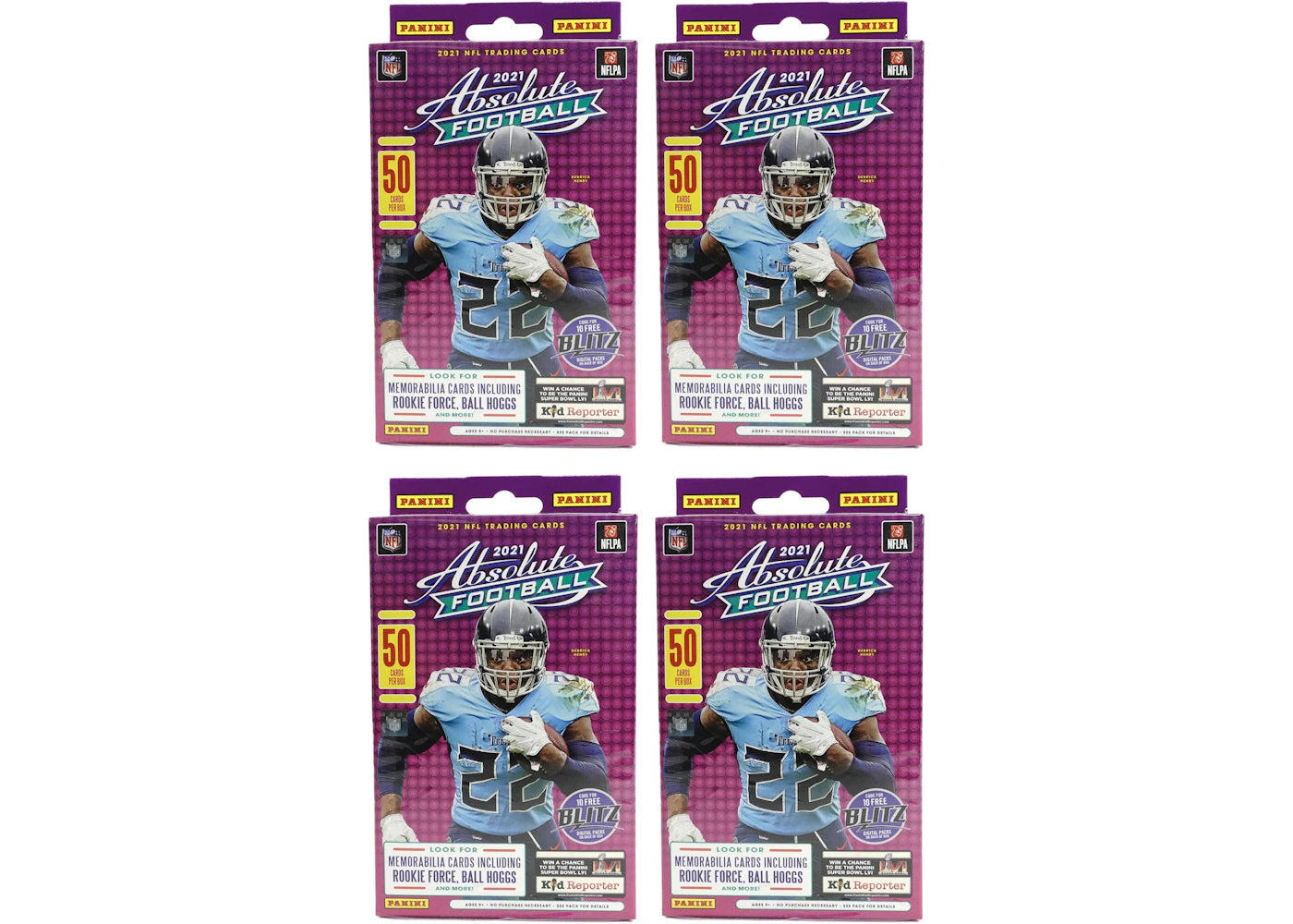 2021 Panini Absolute Football Hanger Box 4x Lot