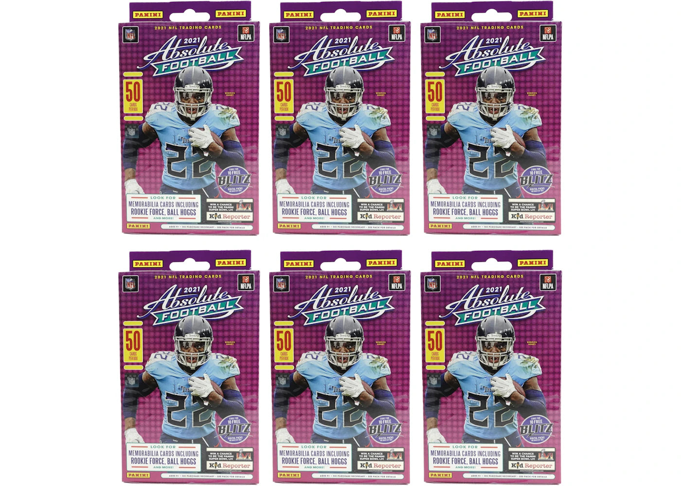 2021 Panini Absolute Football Hanger Box 6x Lot