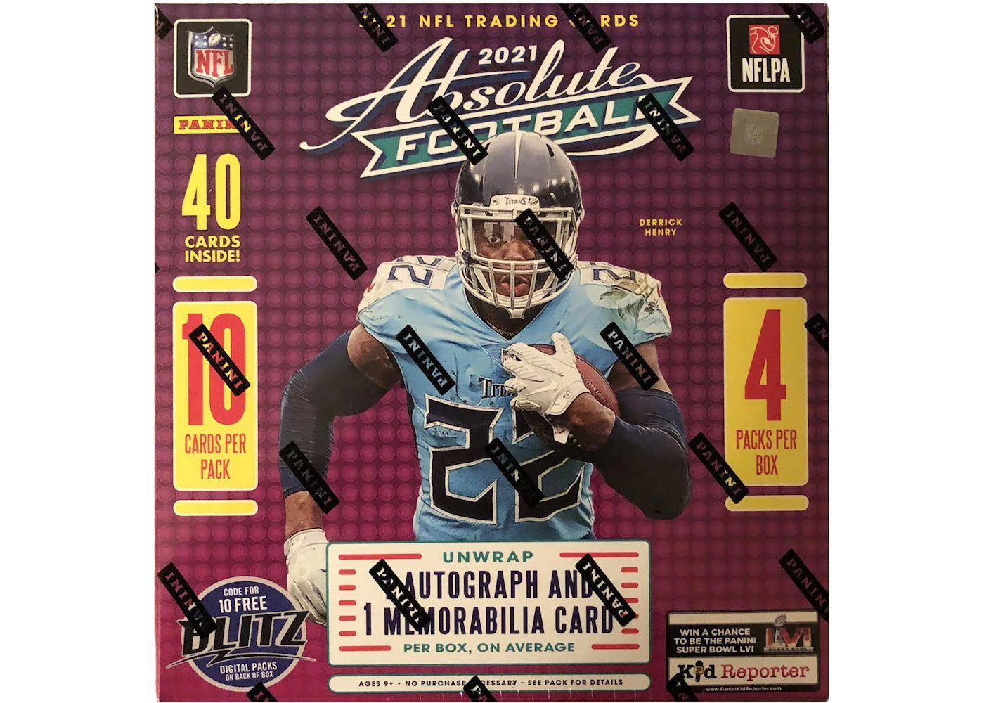 2021 Panini Absolute Football Mega Box (Teal Parallels) (Fanatics Exclusive)