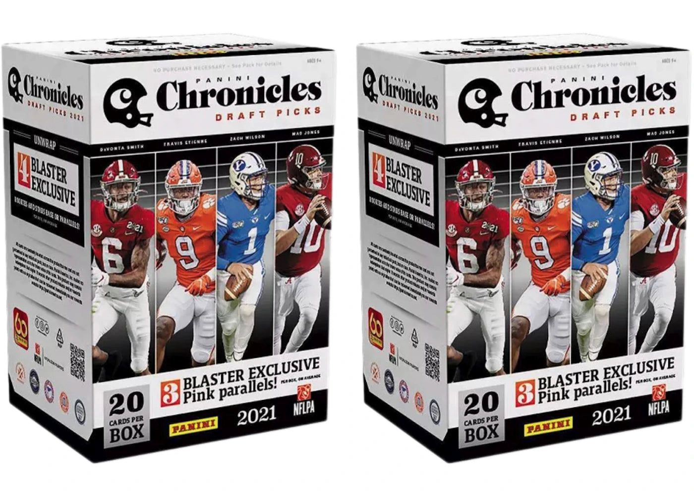 2021 Panini Chronicles Draft Picks College Football Blaster Box 2x Lot