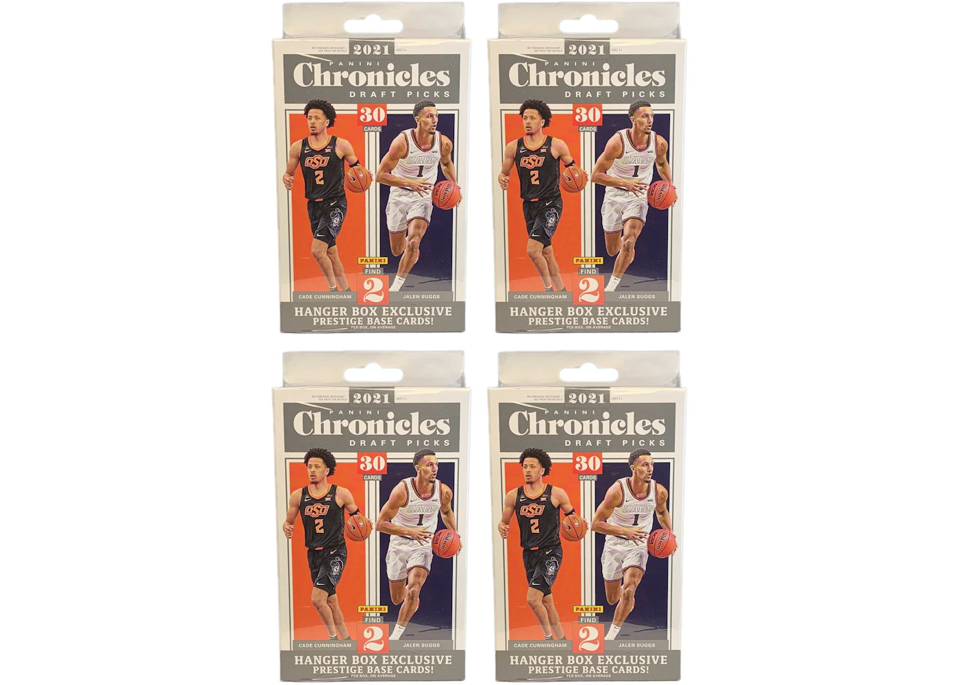 2021 Panini Chronicles Draft Picks Collegiate Basketball Hanger Box 4x Lot