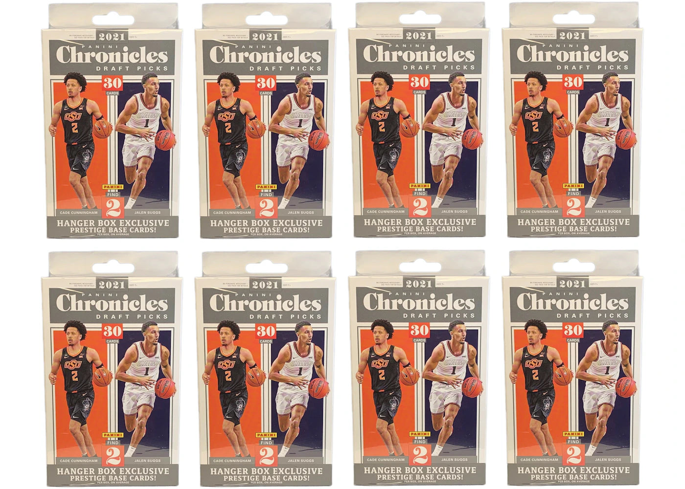 2021 Panini Chronicles Draft Picks Collegiate Basketball Hanger Box 8x Lot