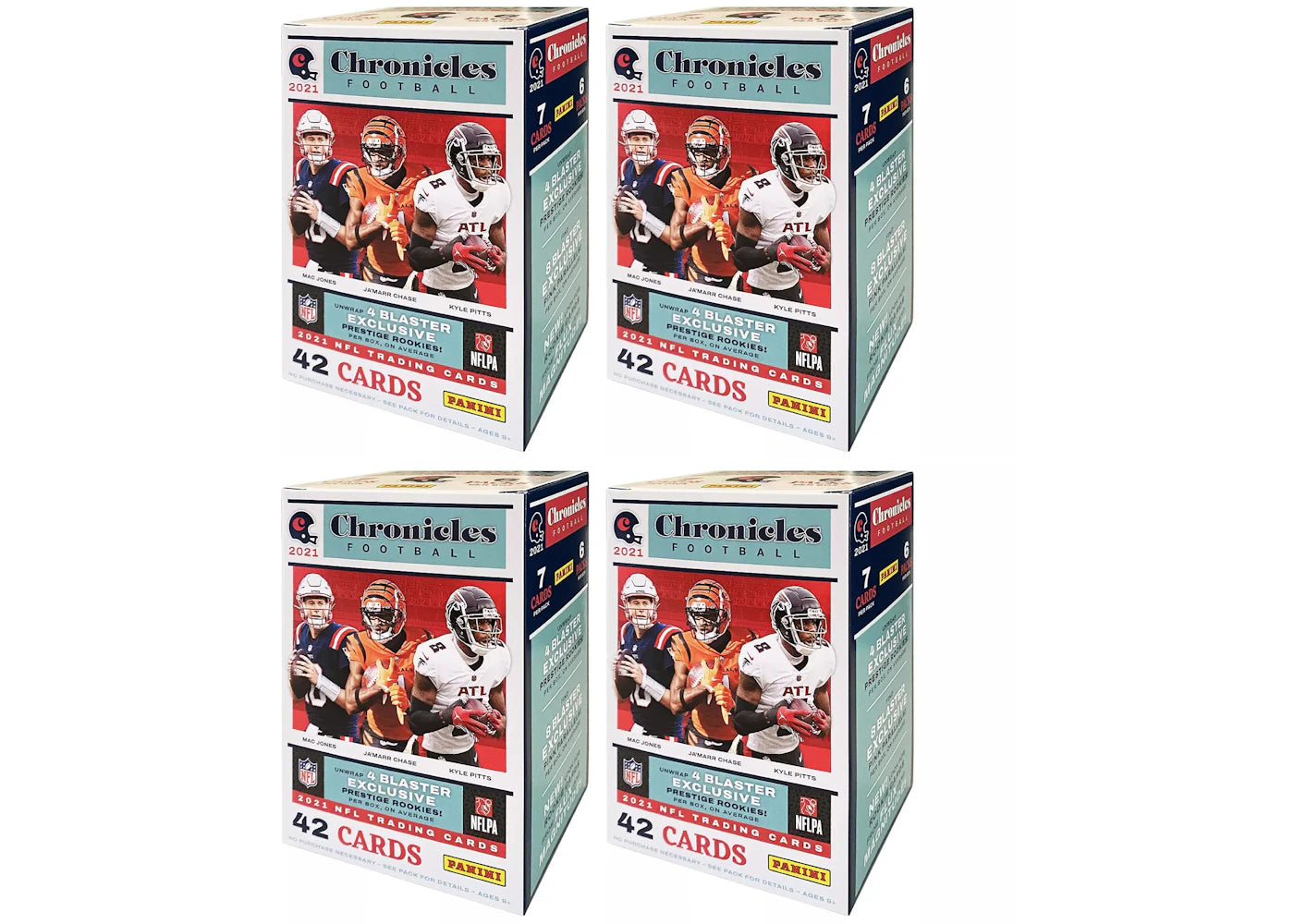 2021 Panini Chronicles Football Blaster Box 4x Lot