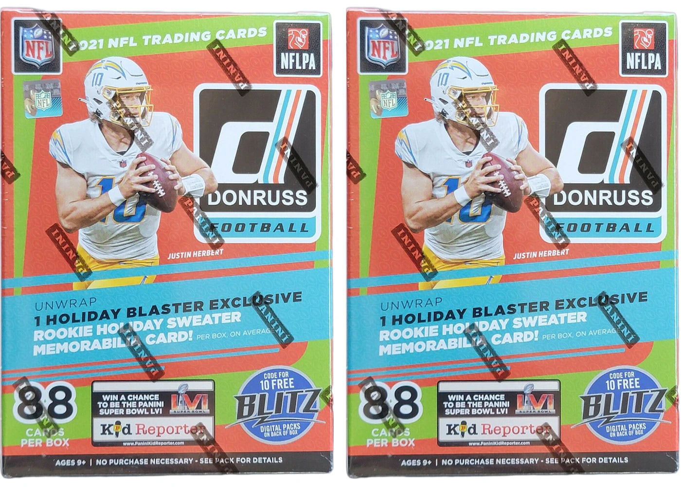 2021 Panini Donruss Football Blaster Box (Holiday Exclusive) 2x Lot