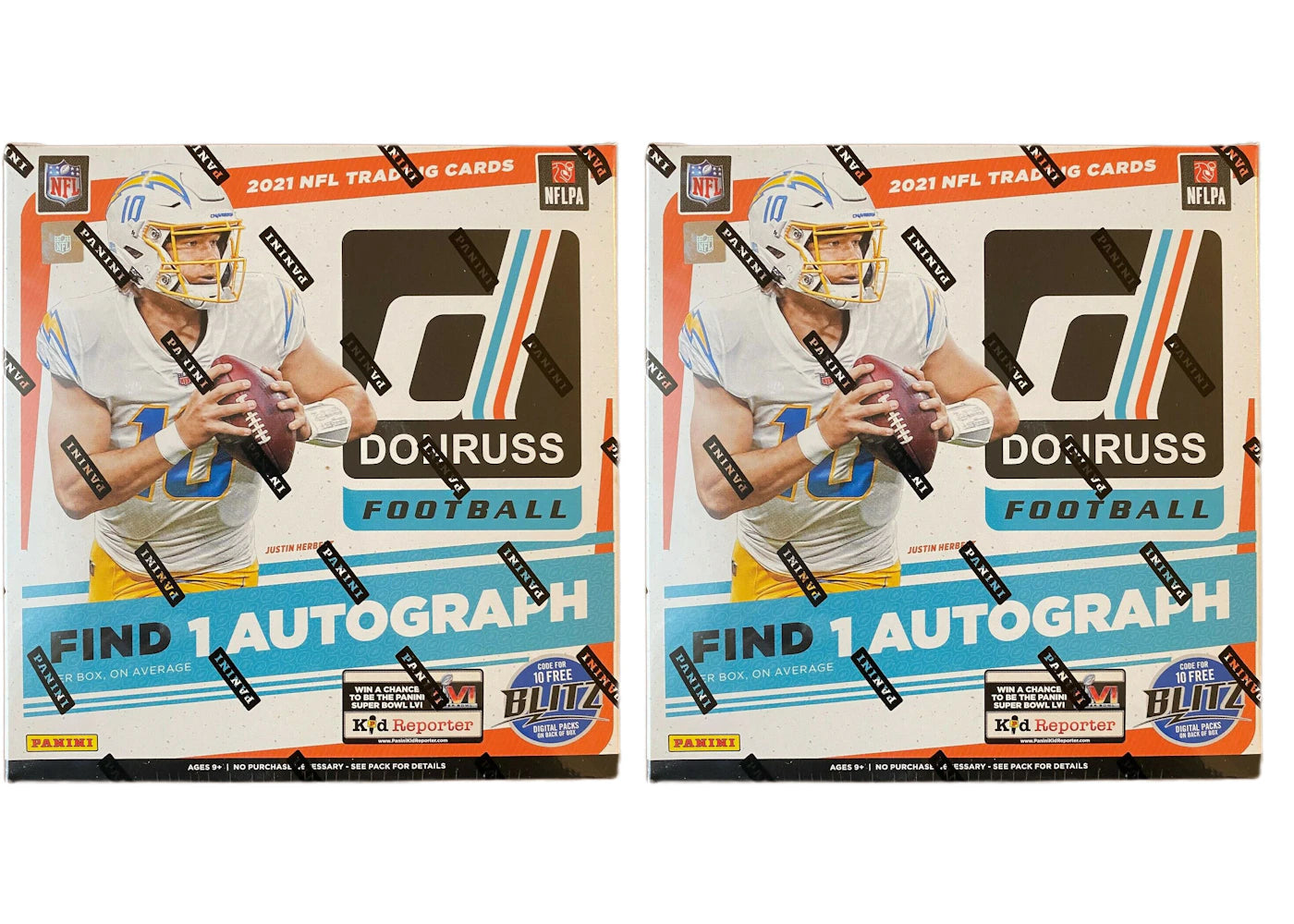 2021 Panini Donruss Football Mega Box (Purple Parallel) (Fanatics Exclusive) 2x Lot
