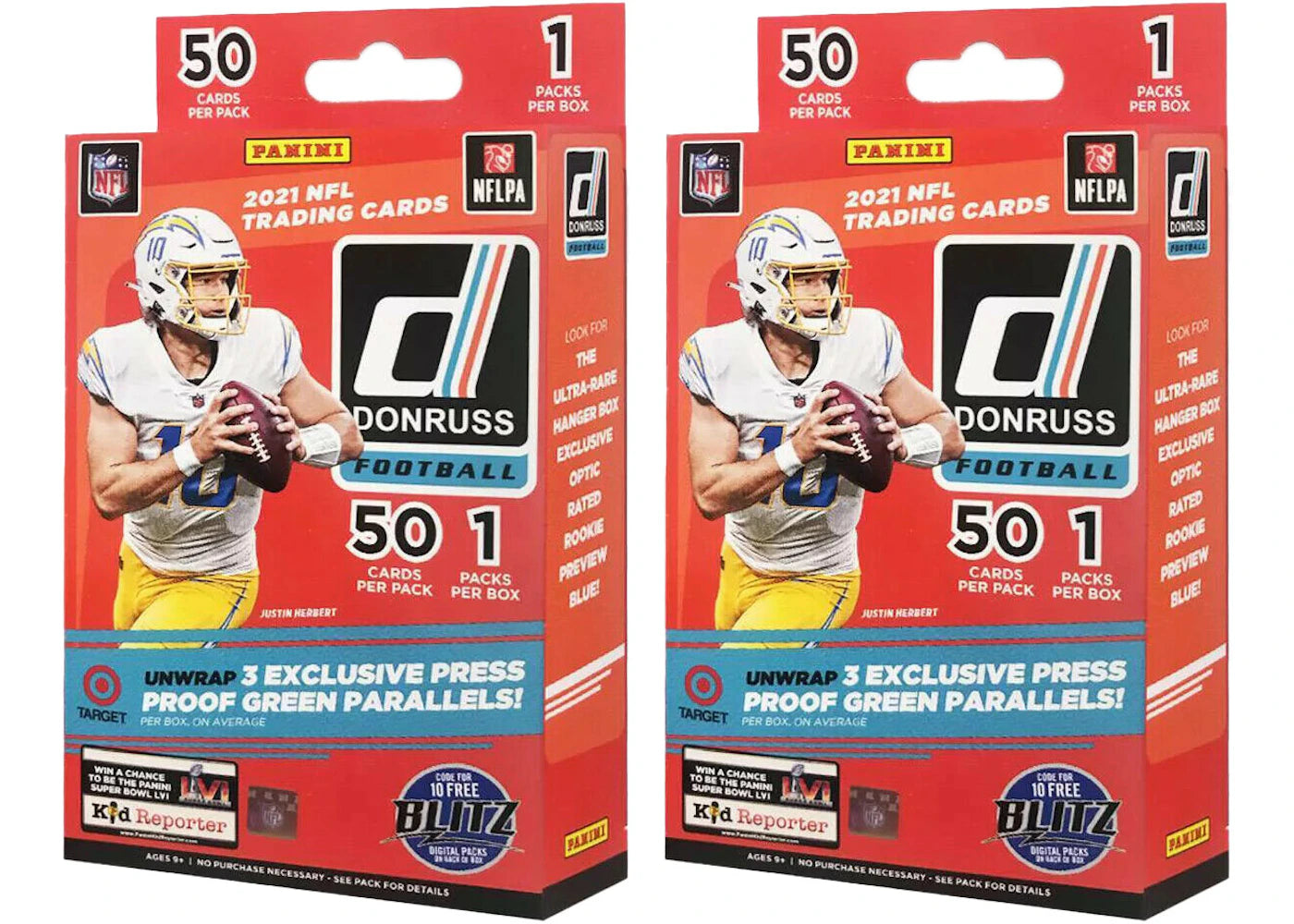 2021 Panini Donruss Football Target Exclusive Hanger Box 2x Lot