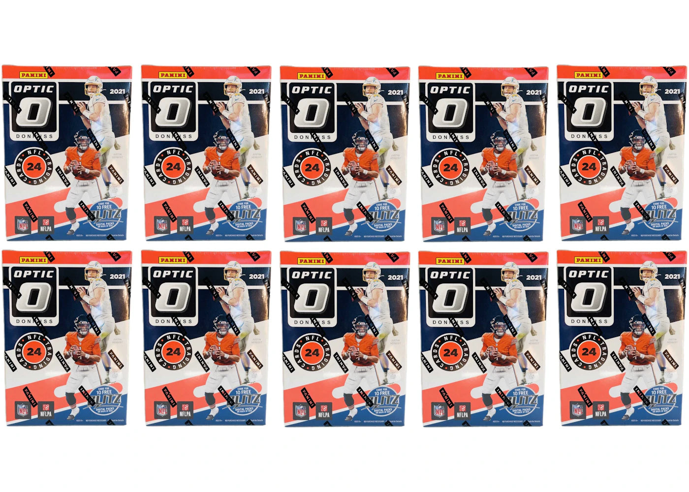 2021 Panini Donruss Optic Football Blaster Box (Pink Parallels) 10x Lot