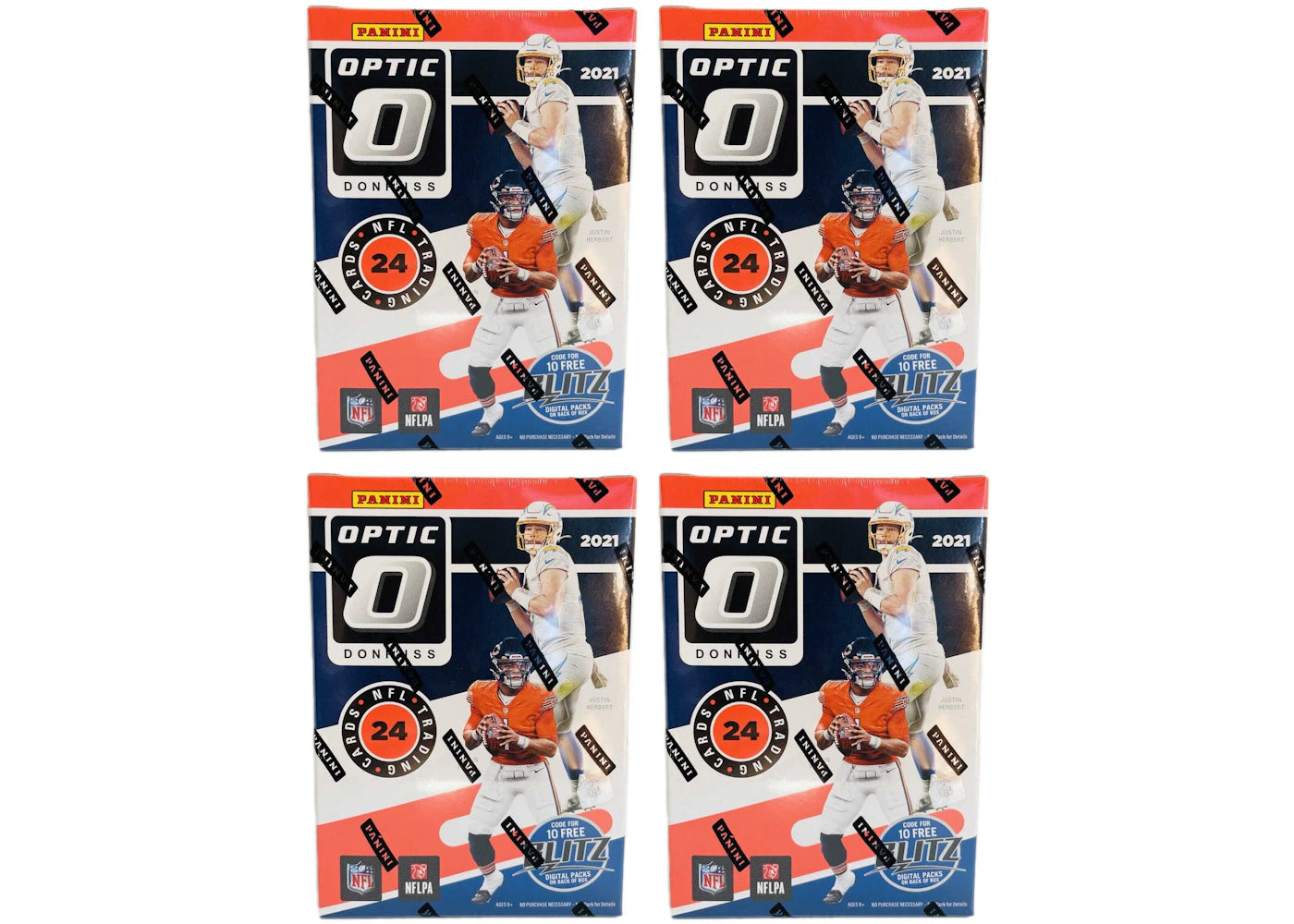 2021 Panini Donruss Optic Football Blaster Box (Pink Parallels) 4x Lot