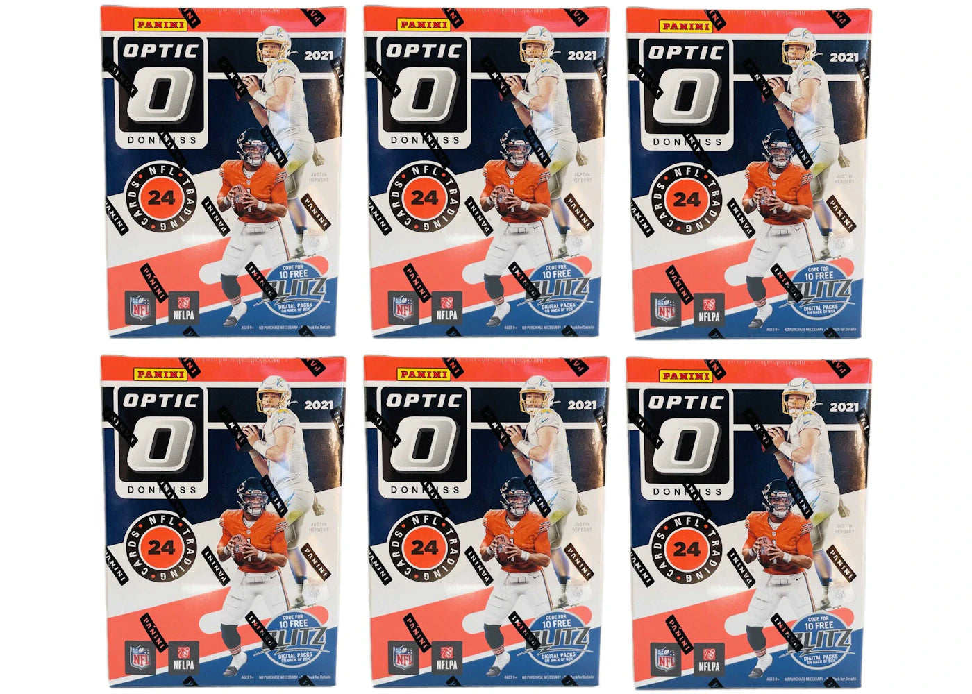 2021 Panini Donruss Optic Football Blaster Box (Pink Parallels) 6x Lot