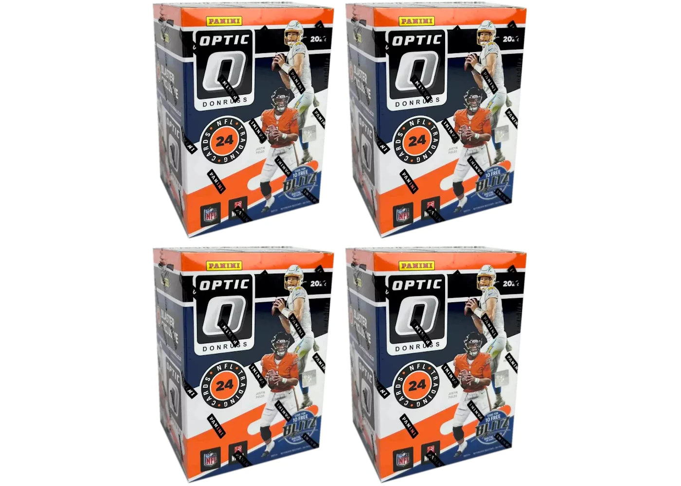 2021 Panini Donruss Optic Football Blaster Box (Purple Shock Parallels) 4x Lot