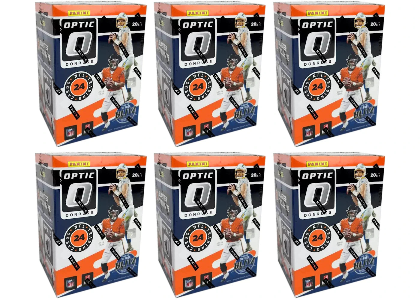 2021 Panini Donruss Optic Football Blaster Box (Purple Shock Parallels) 6x Lot