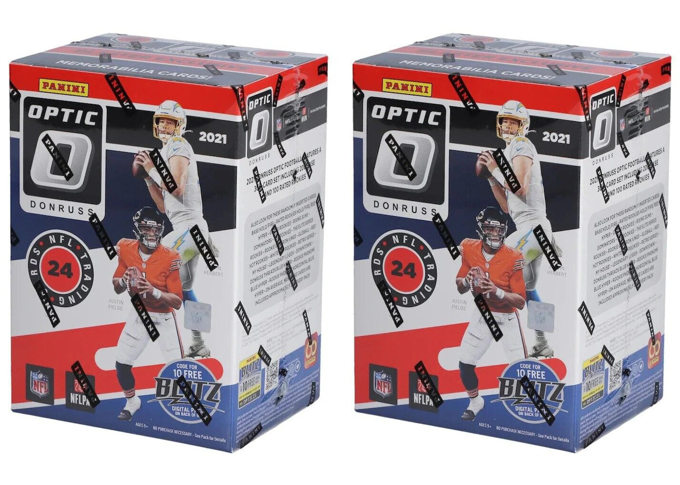 2021 Panini Donruss Optic Football Fanatics Exclusive Blaster Box (Red Hyper Parallels) 2x Lot