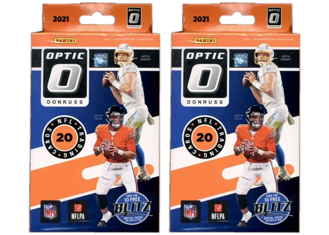2021 Panini Donruss Optic Football Hanger Box (Blue Scope Parallels) 2x Lot