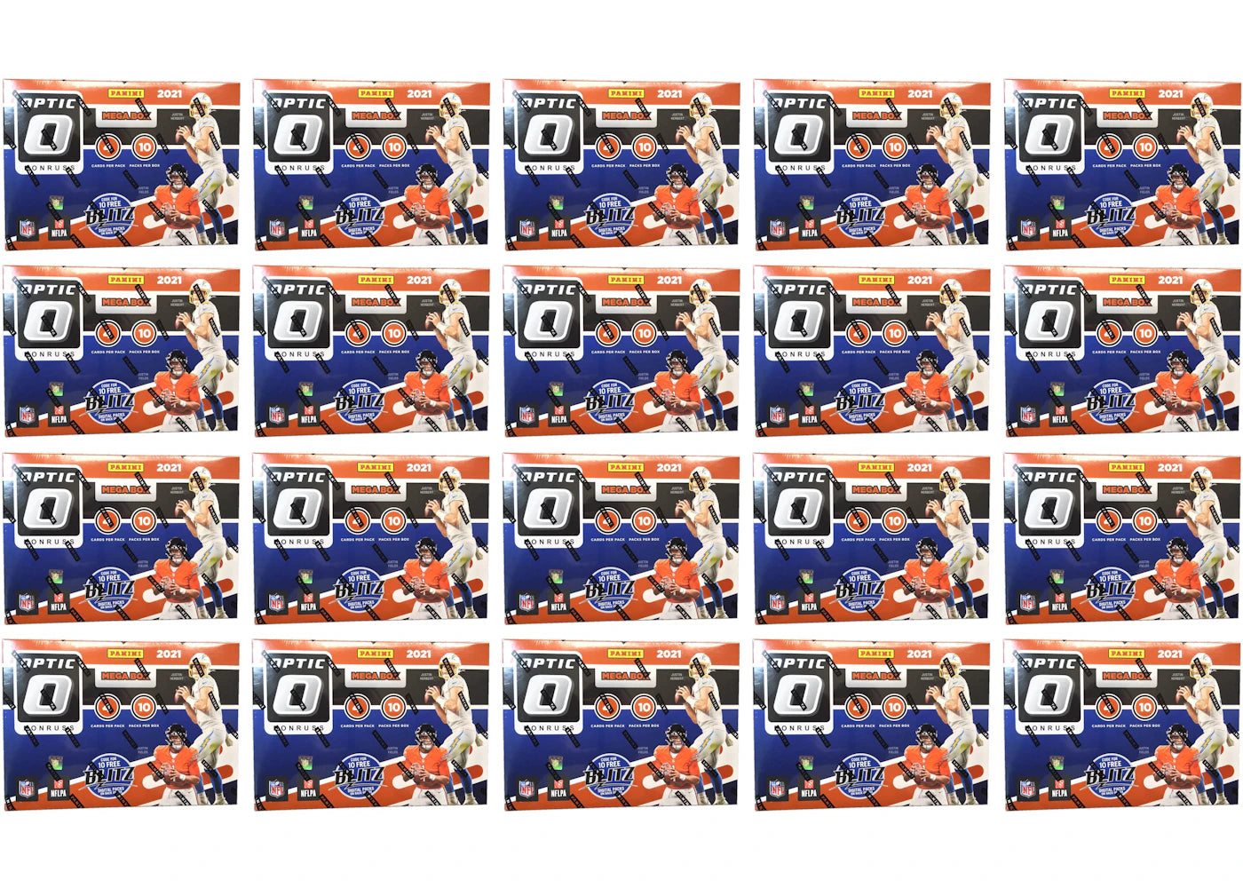 2021 Panini Donruss Optic Football Mega Box (Bronze Parallels) 20x Lot