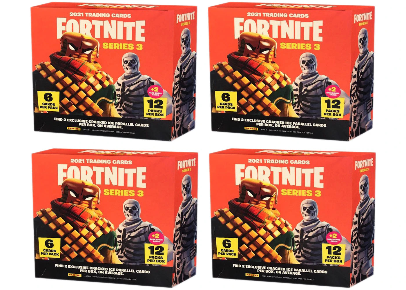 2021 Panini Fortnite Series 3 Mega Box 4x Lot